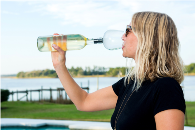 Guzzle Buddy® 2GO Unbreakable - Tritan Plastic Wine Bottle Glass