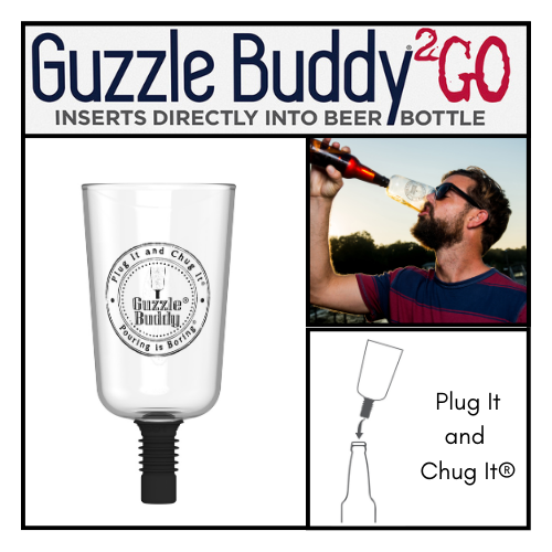 Guzzle Buddy® 2GO Unbreakable - Tritan Plastic Beer Bottle Glass