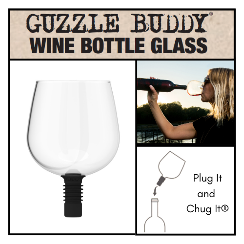 Original Guzzle Buddy® Wine Bottle Glass - Borosilicate Glass