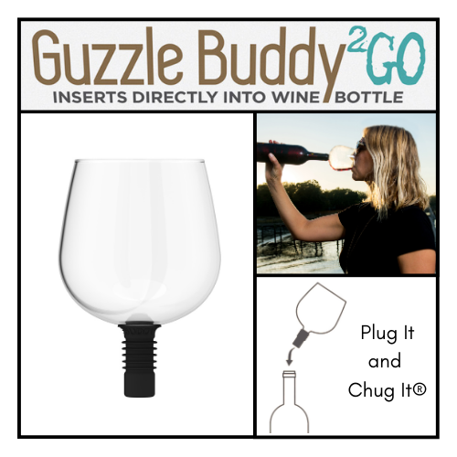 Guzzle Buddy® 2GO Unbreakable - Tritan Plastic Wine Bottle Glass
