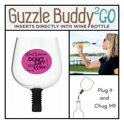 Guzzle Buddy® 2GO Unbreakable - Tritan Plastic Wine Bottle Glass